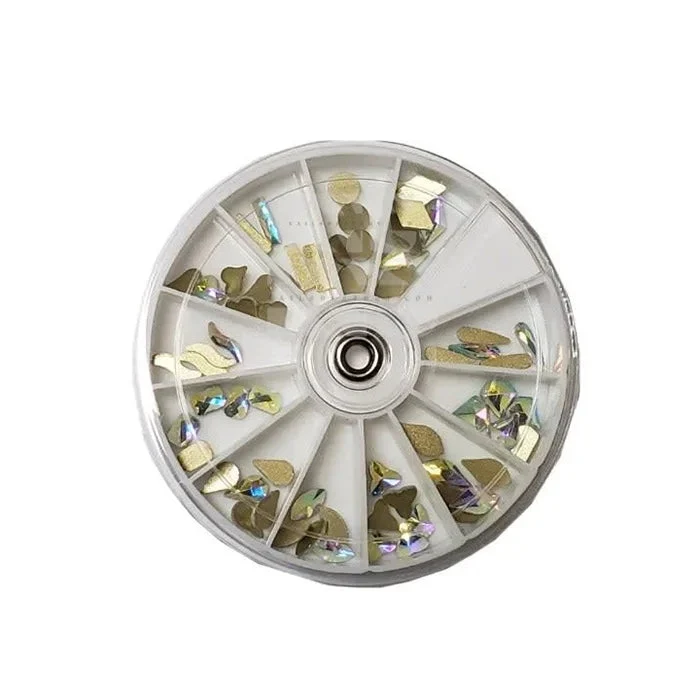 12 Size Irreglar Crystal Rhinestone Wheel - Image 2