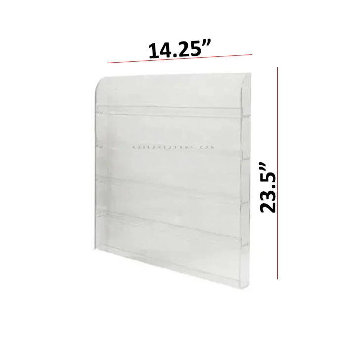 Acrylic Wall Rack 60 Bottles 14.25'' W X 23.5'' H