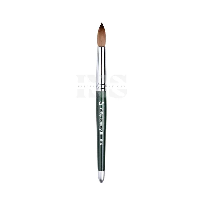 AREE Beauty 100% - Kolinsky Brush Emerald Wood #14 (Buy5get1) - Image 2