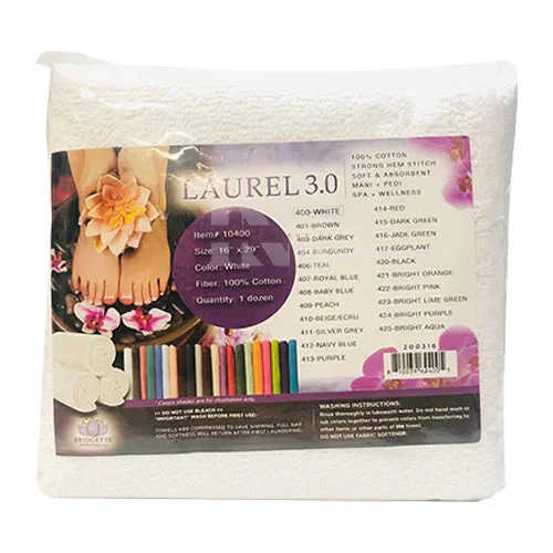 BRIDGETTE Pedi Towel 29x16 Black 12 pcs - Image 5