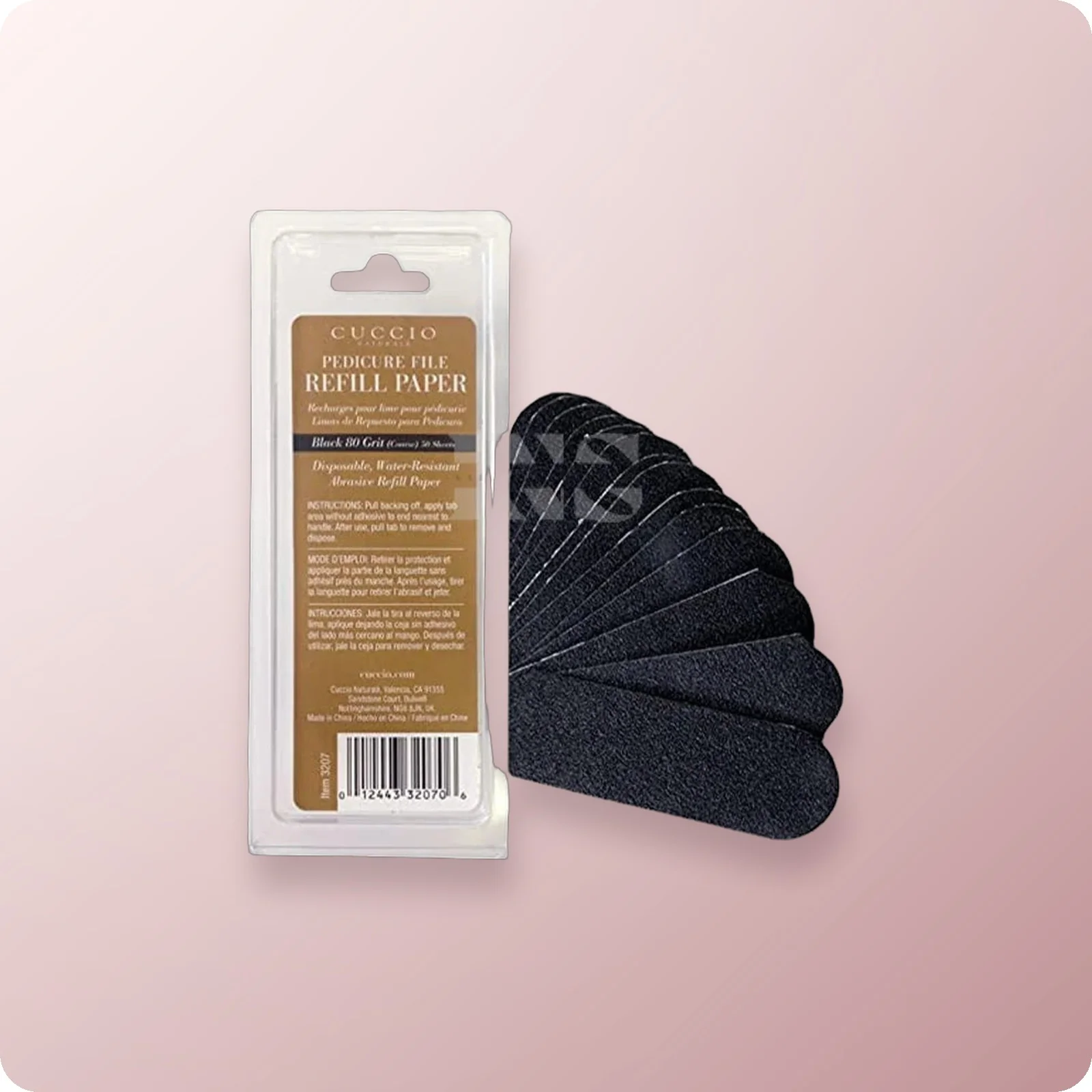 Cuccio File Refill Paper 80 Grit (Coarse) 50/Pk