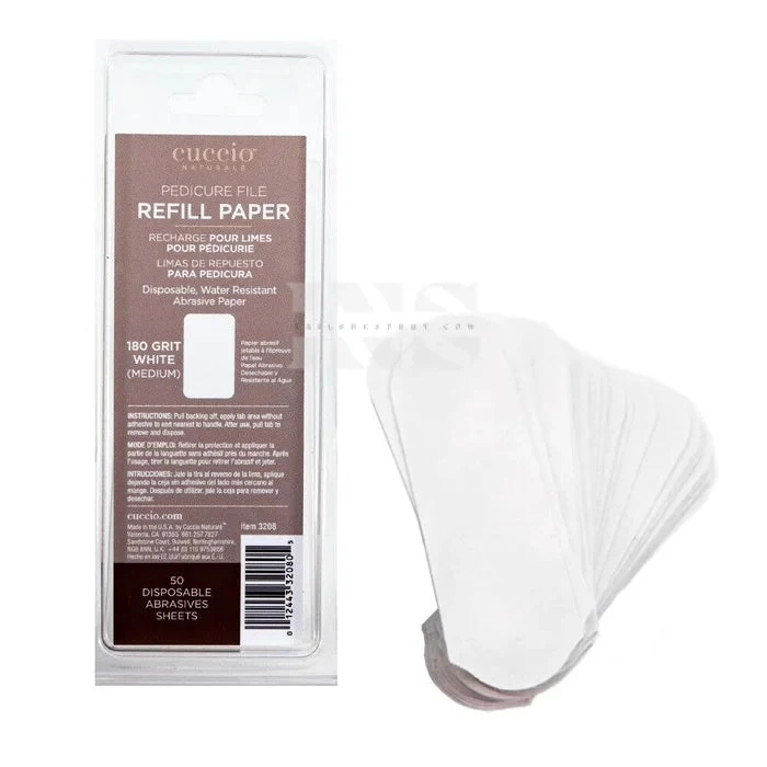 Cuccio File Refill Paper 180 Grit (Medium) 50/Pk - Image 2