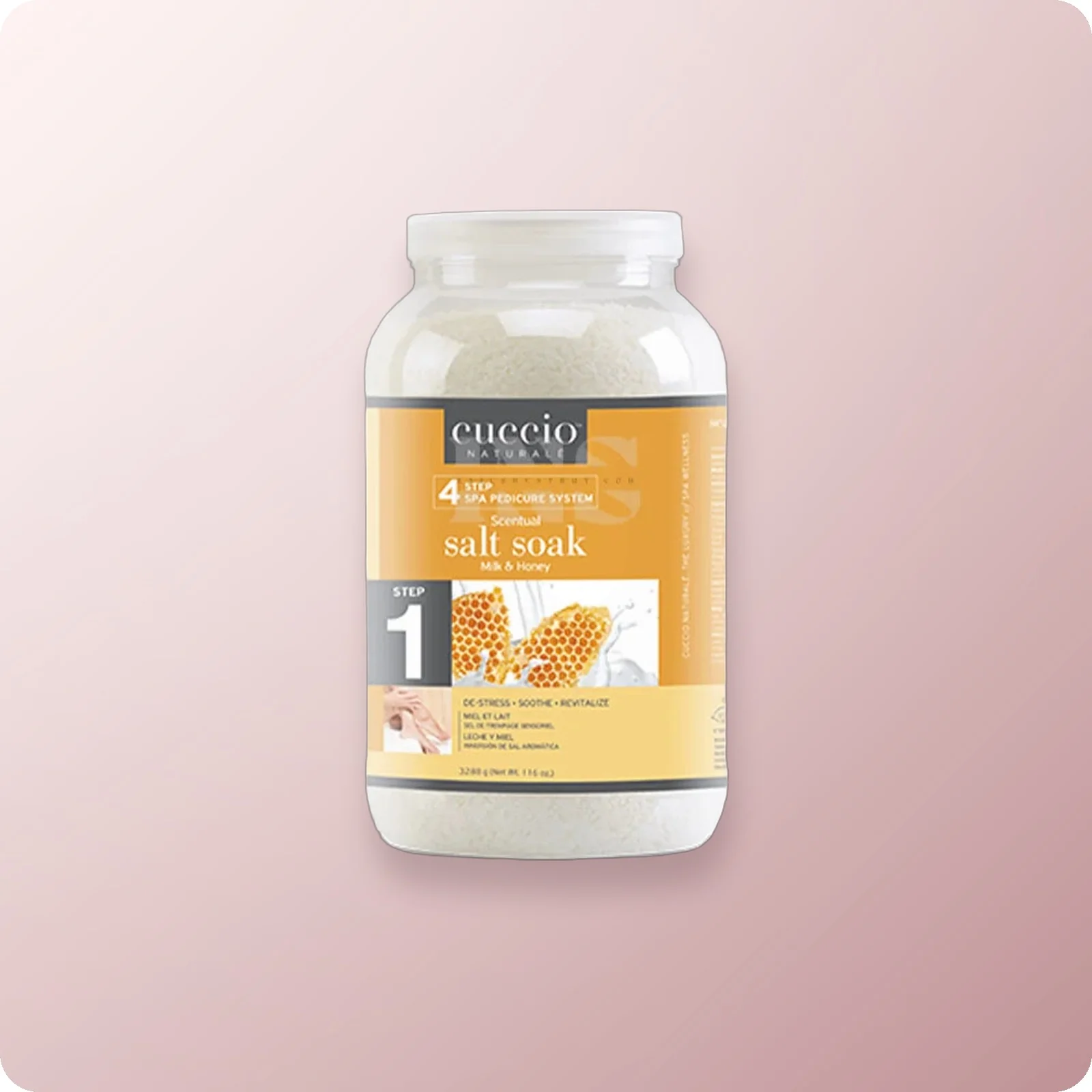 Cuccio Step #1 Milk & Honey Salt Soak Gallon