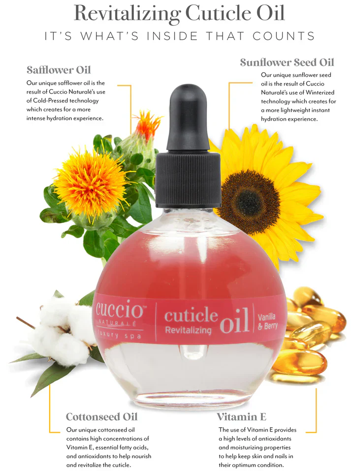 Cuccio Vanilla & Berry Cuticle Oil 2.5 oz - Image 3