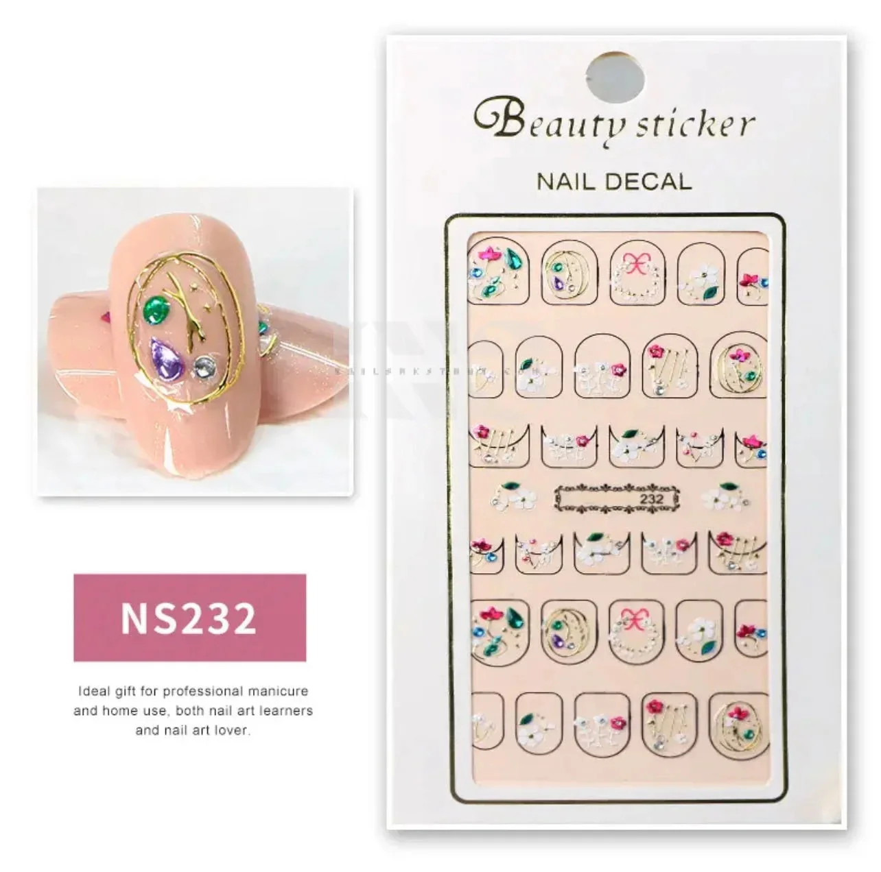 Design Nail Sticker 3D Art - NS232 - Image 2