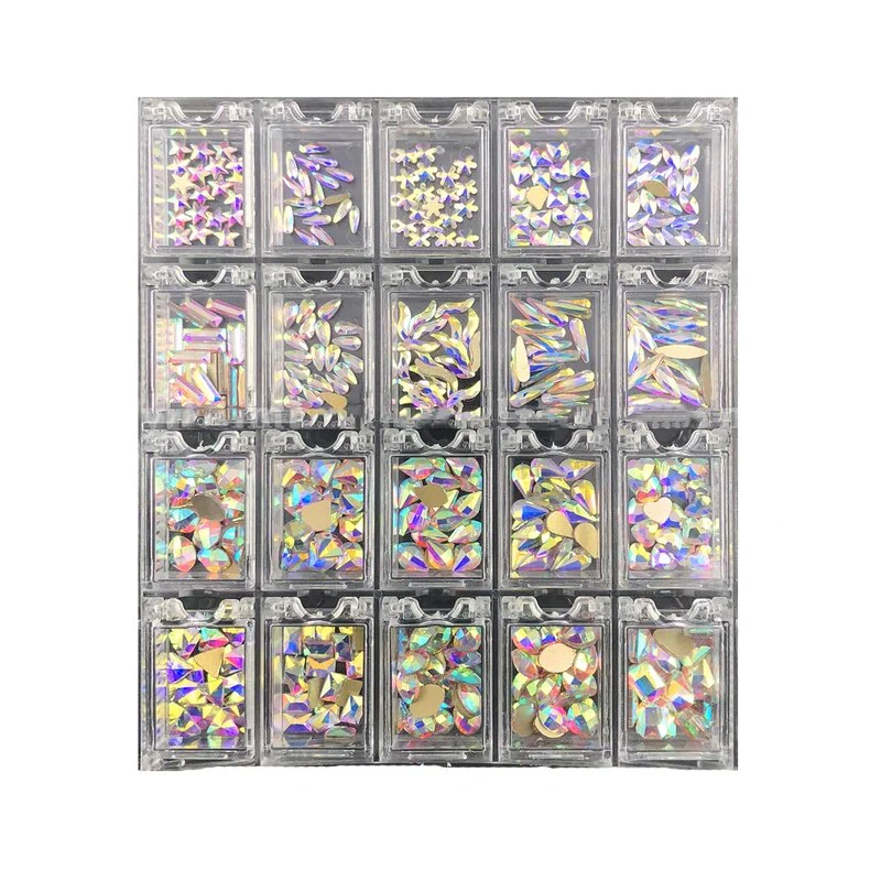 Diamond Rhinestone Iridescent 20 Shape (400pcs) - Image 2