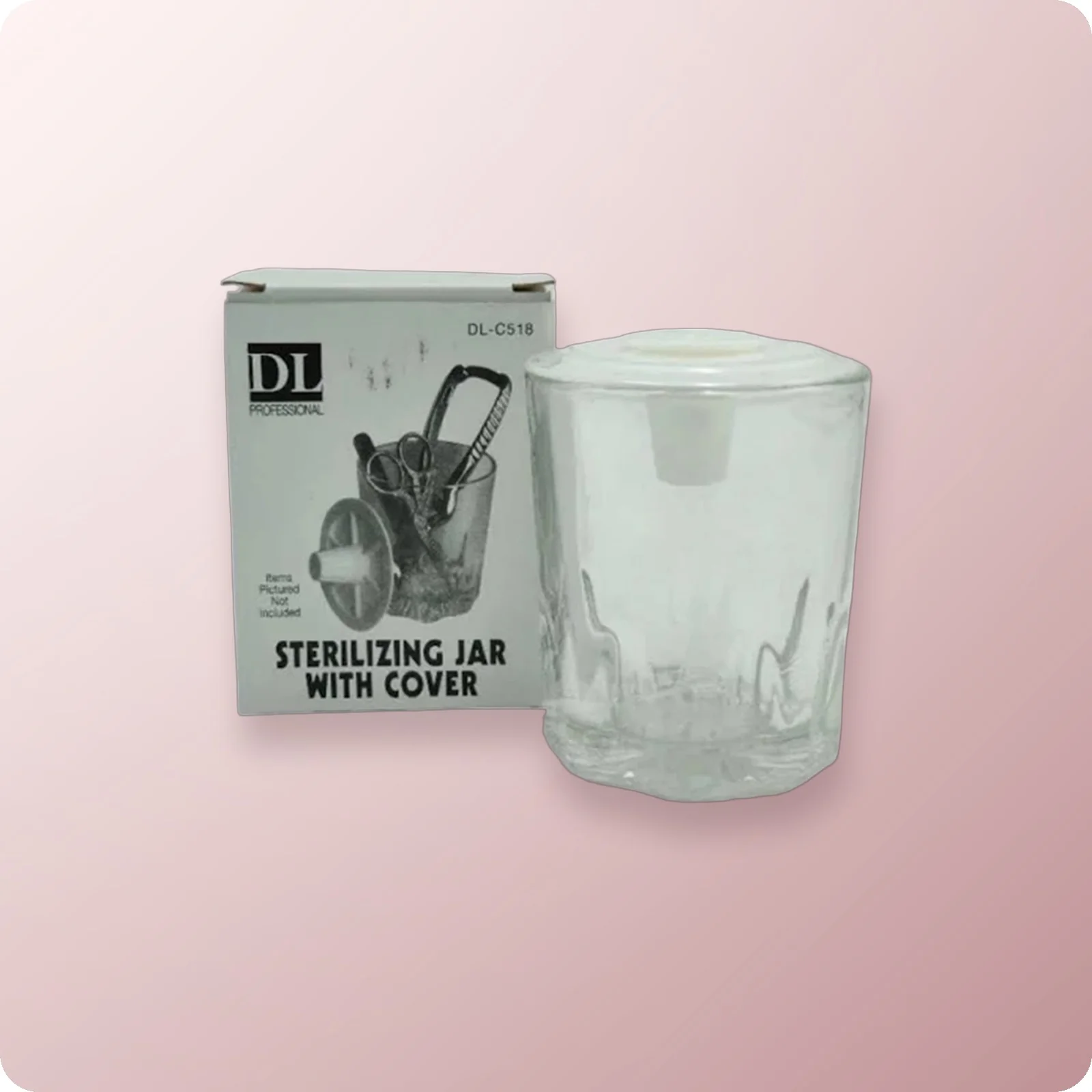 DL PRO Glass Sterilizing Jar w/Cover 4 oz
