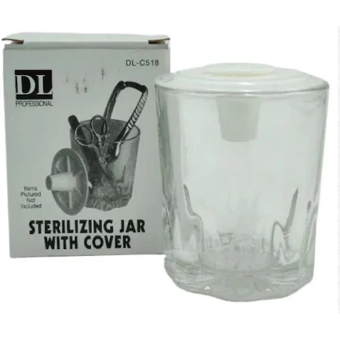 DL PRO Glass Sterilizing Jar w/Cover 4 oz - Image 2