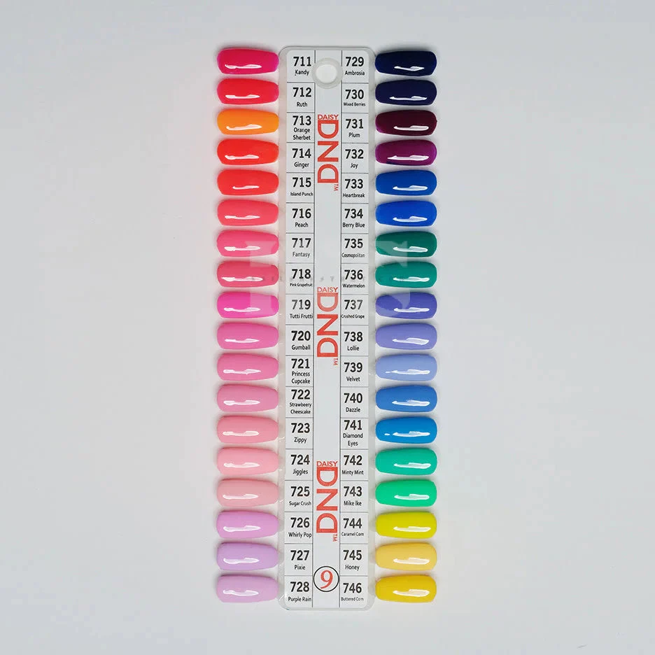 DND Duo Gel - Collection 9 (711-746) - 36 pc - Free Chart - Image 2
