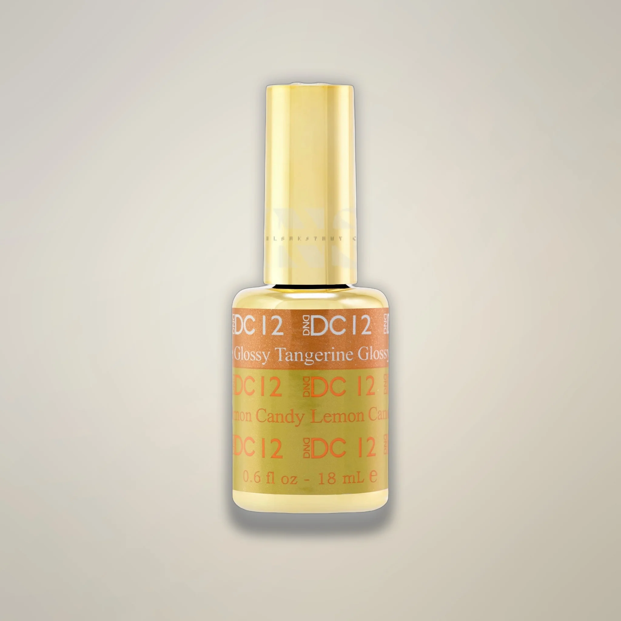 DND DC Gel - Mood Change - 12 Glossy Tangerine To Lemon Candy - Image 3