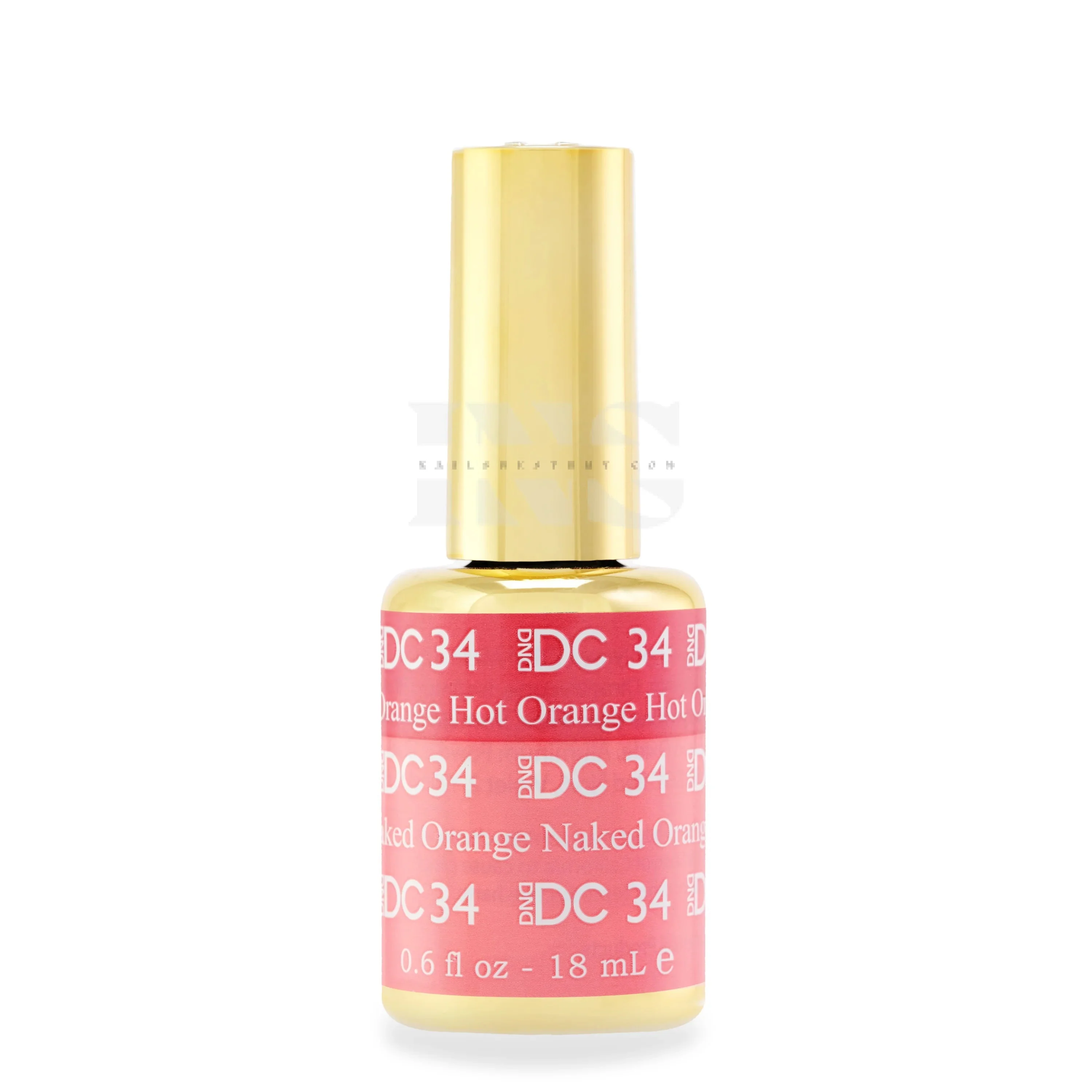 DND DC Gel - Mood Change - 34 Hot Orange To Naked Orange - Image 2