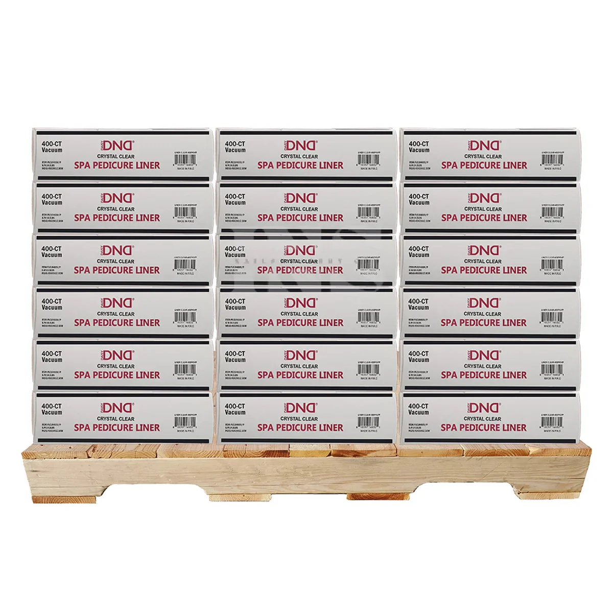 DND Disposable Pedicure Liner Clear 400/Box - 108/Pallet (W2) - Image 3