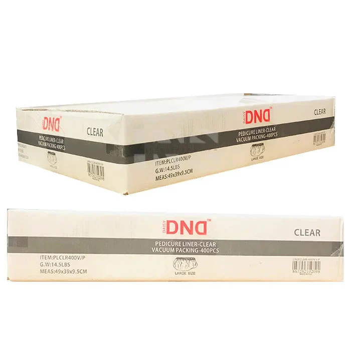 DND Disposable Pedicure Liner Clear 400/Box - 108/Pallet (W2) - Image 4