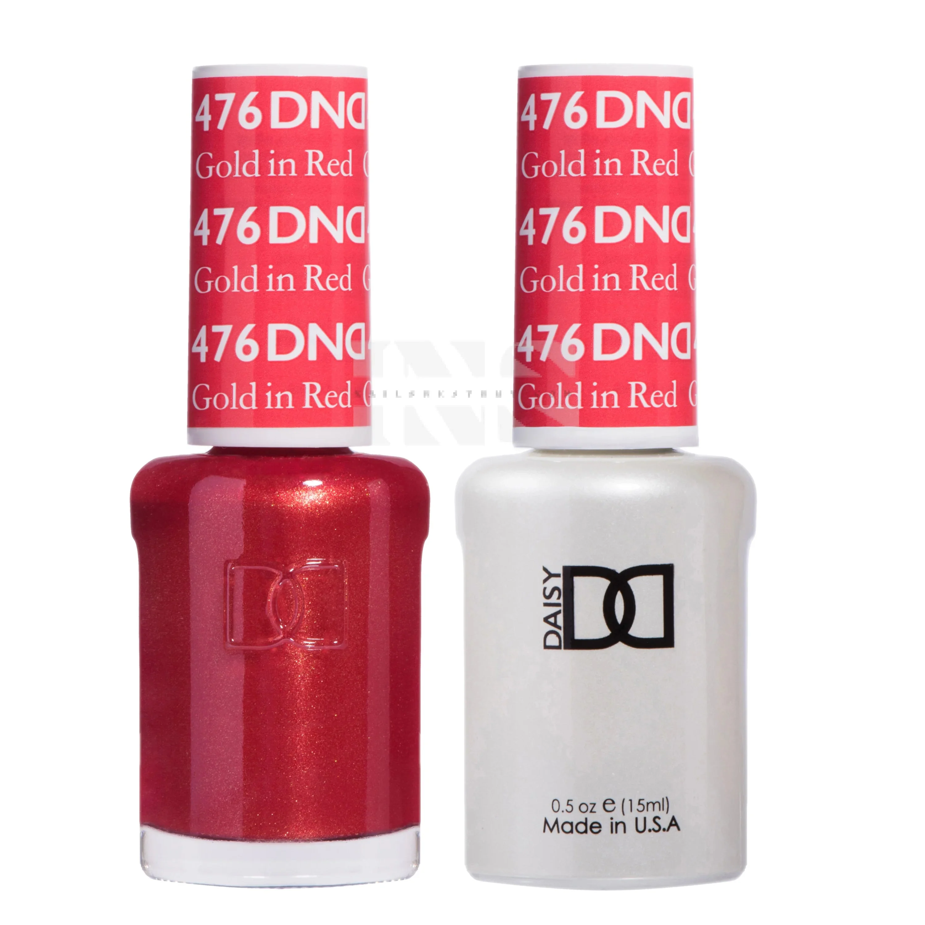 DND Duo Gel - 476 Gold In Red - Image 2