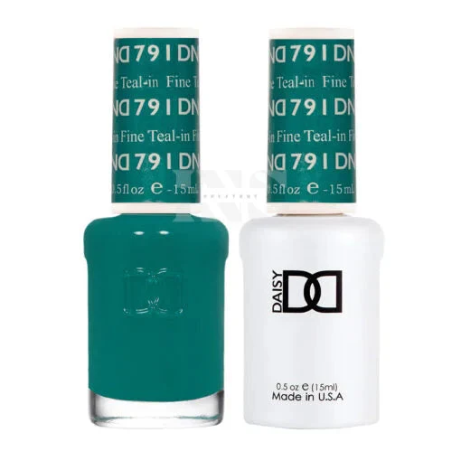 DND Duo Gel - 791 Teal In Fine - Image 2