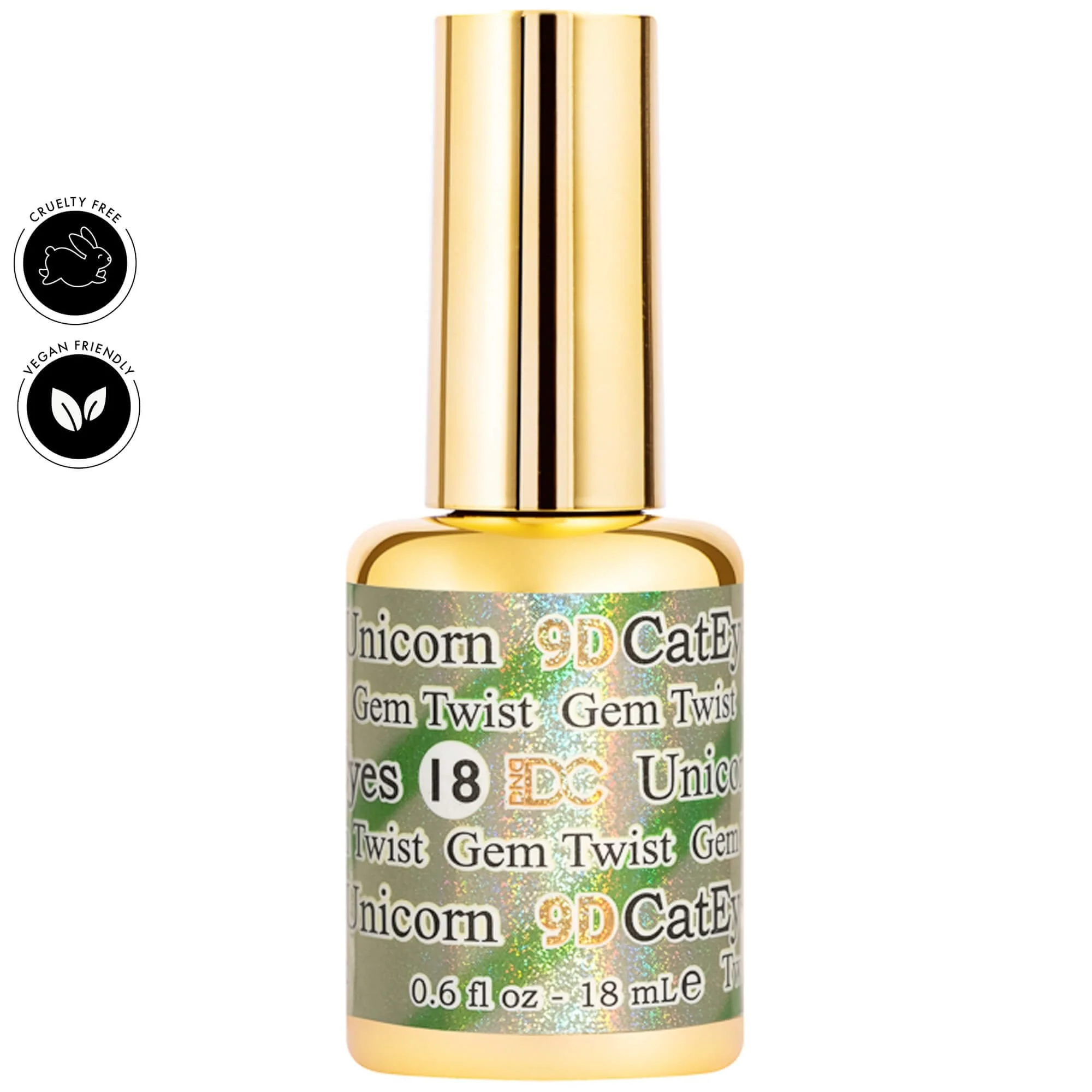 DND DC Gel - 9D Cat Eye - 18 Gem Twist - Image 2