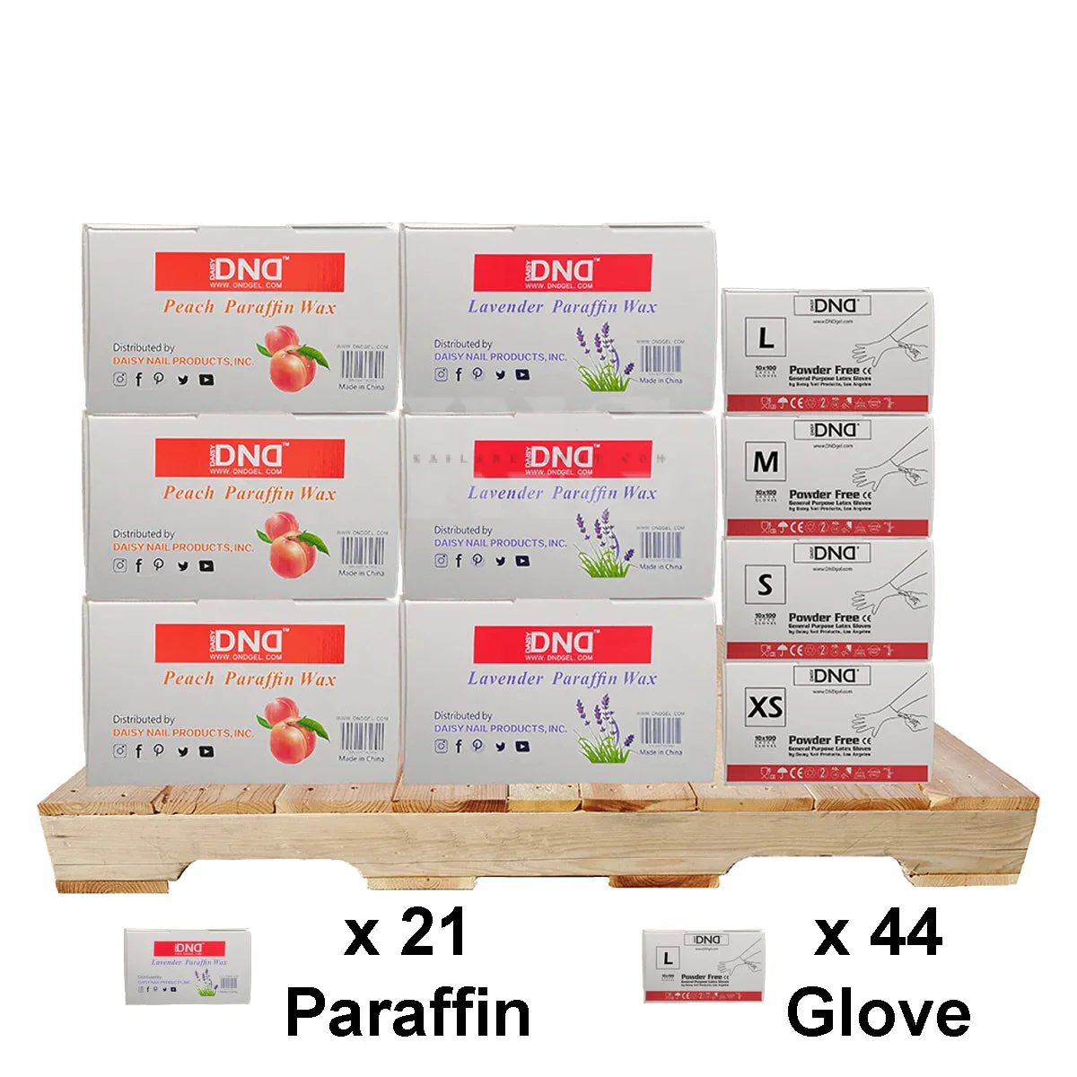 DND Latex Gloves (44 Cases) & Paraffin Wax (21 Cases) PALLET (W2) Mix #12 - Image 2