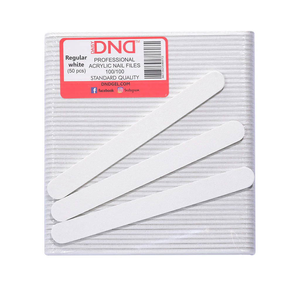 DND Mini Nail File 100/100 White 50/pk - Image 2