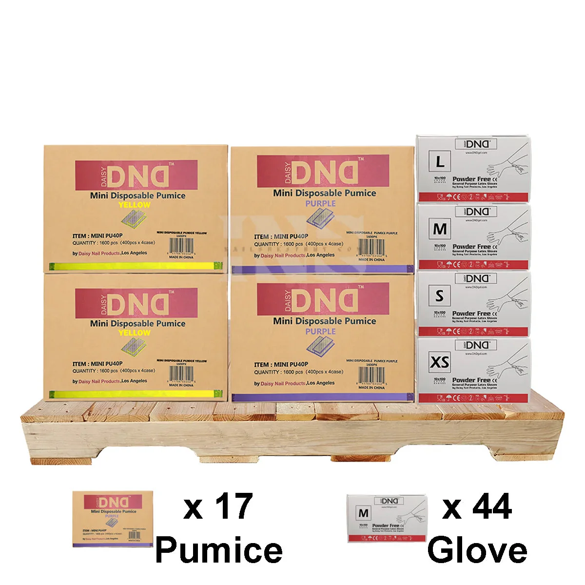 DND Mini Pumice (17 Cases) & Latex Glove (44 Cases) PALLET (W2) Mix #11 - Image 2