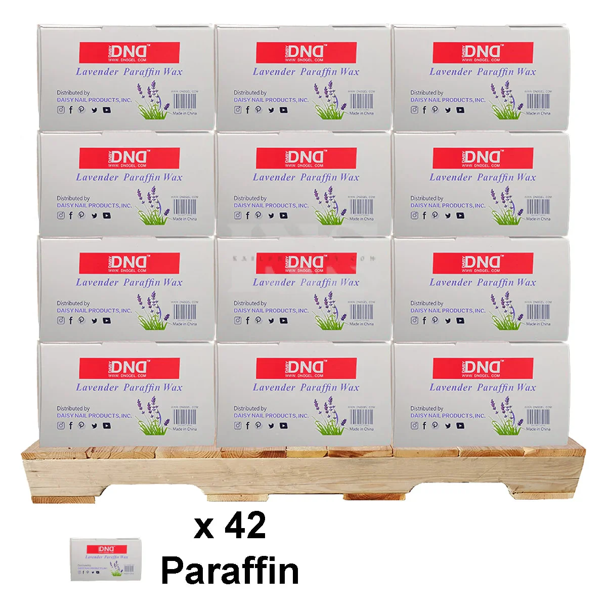 DND Paraffin Wax Lavender 36lbs/Case - 42/Case per PALLET (W2) - Image 2