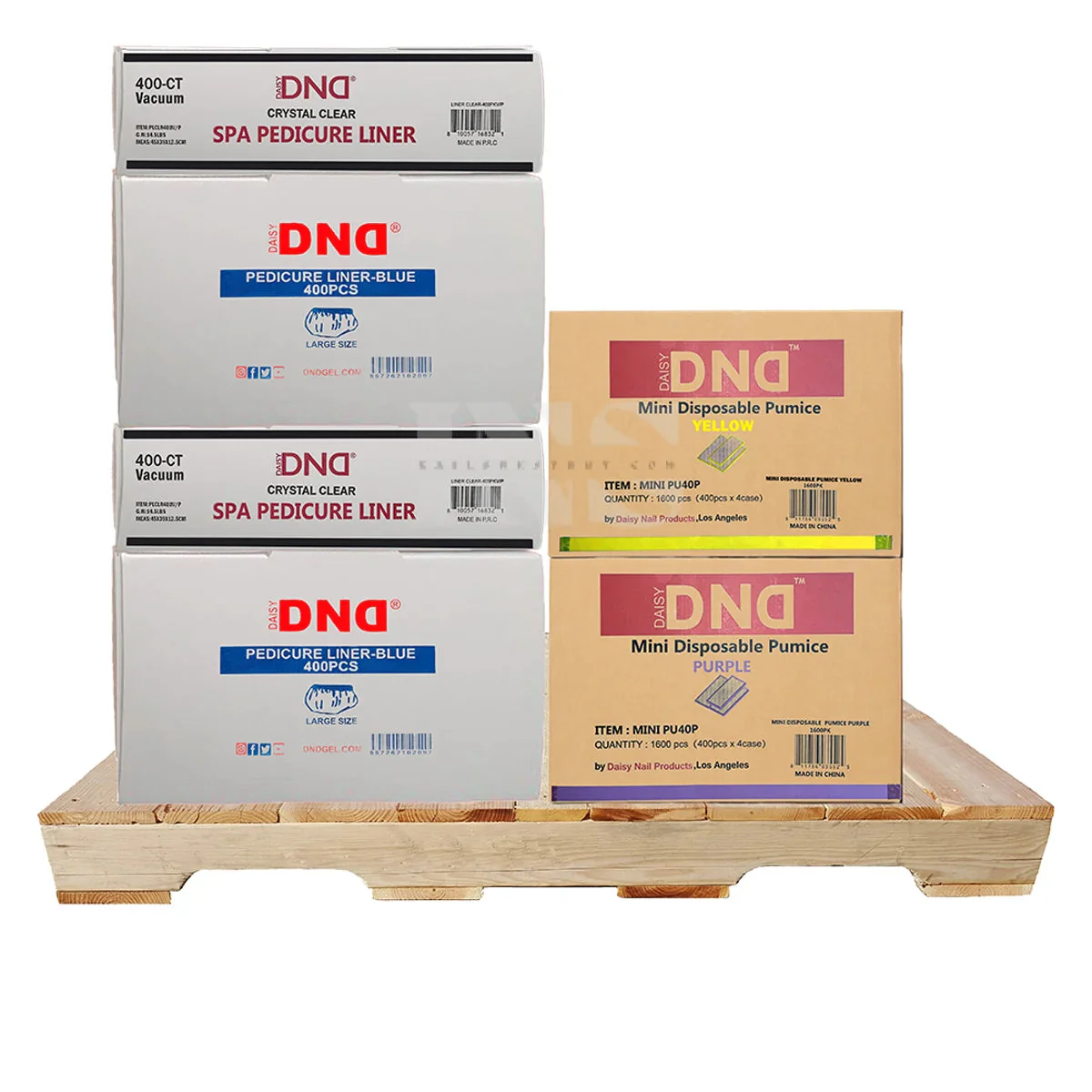 DND Pedi Liner (54 Boxes) & Mini Pumice (17 Cases) PALLET (W2) Mix #9 - Image 3