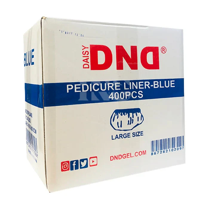 DND Disposable Pedicure Liner Blue 400/Box - Image 7