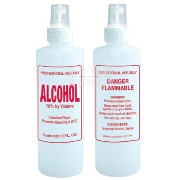 Empty Plastic Alcohol Spray Top Bottle - 8 oz - Image 2