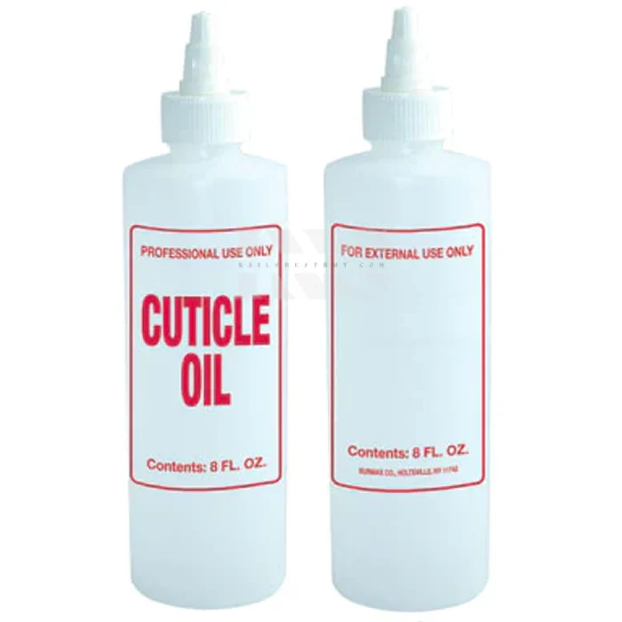 Empty Plastic Cuticle Oil Bottle - 8 oz - Image 2