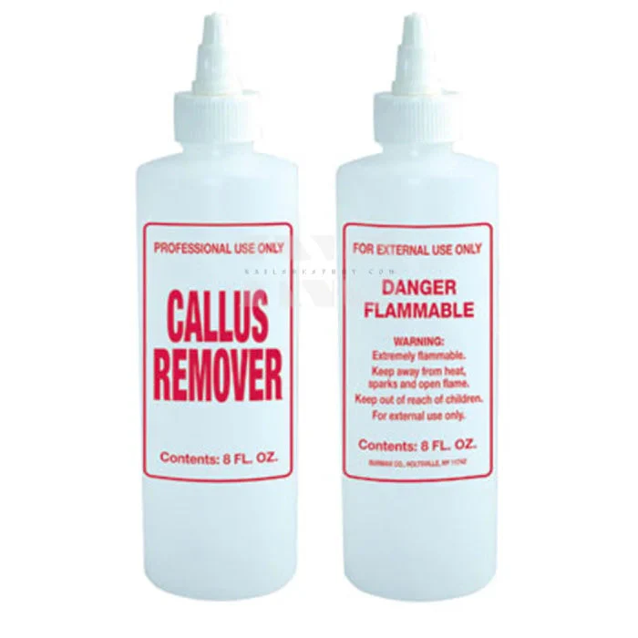 Empty Plastic Bottle Callus Remover - 8 oz - Image 2