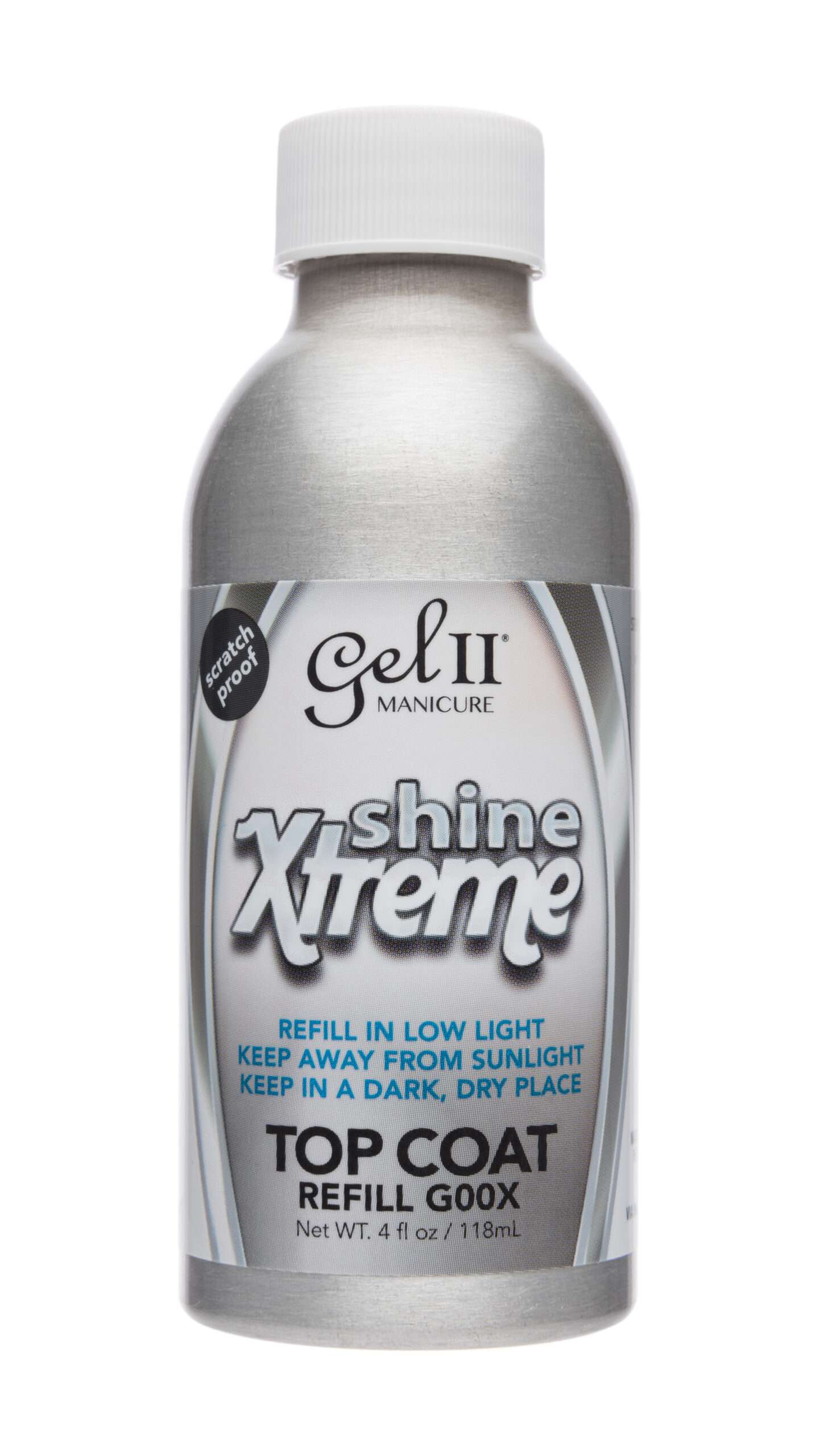 Gel II Xtreme Shine Gel Top Coat Refill Bottle - Image 2