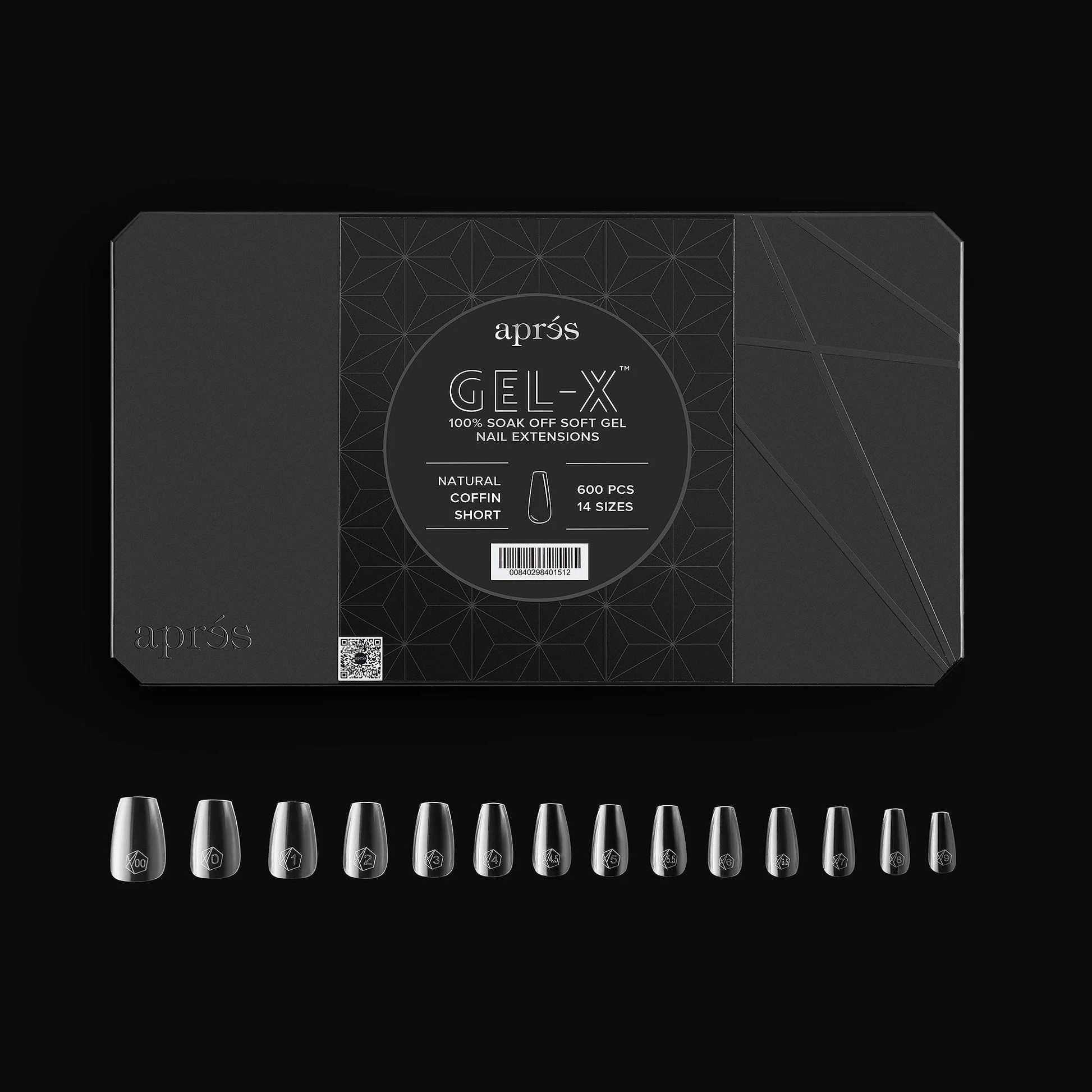 APRES Gel-X Natural Coffin Tips 600pcs/Box - Image 3