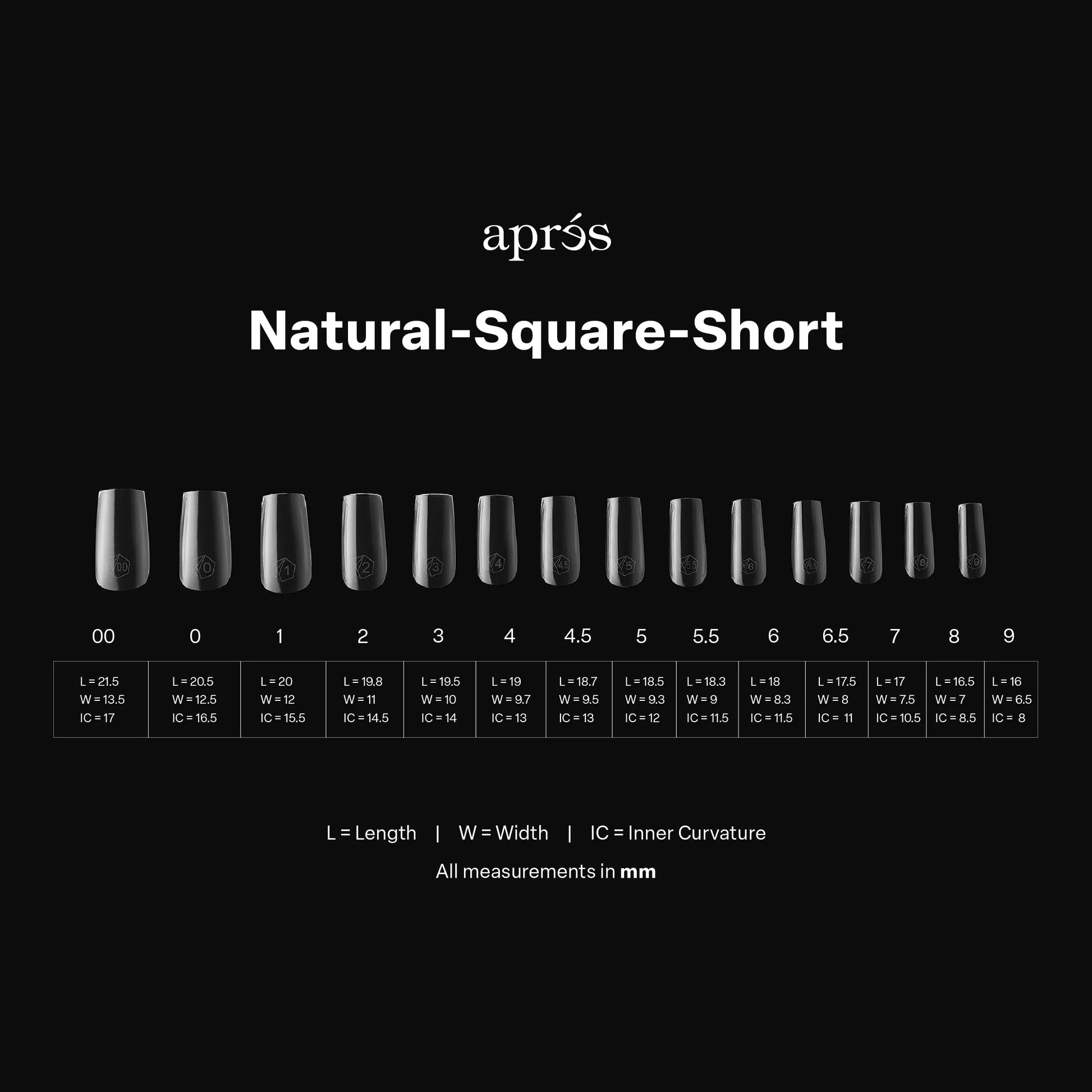 APRES Gel-X Natural Square Tips 600pcs/Box - Image 7
