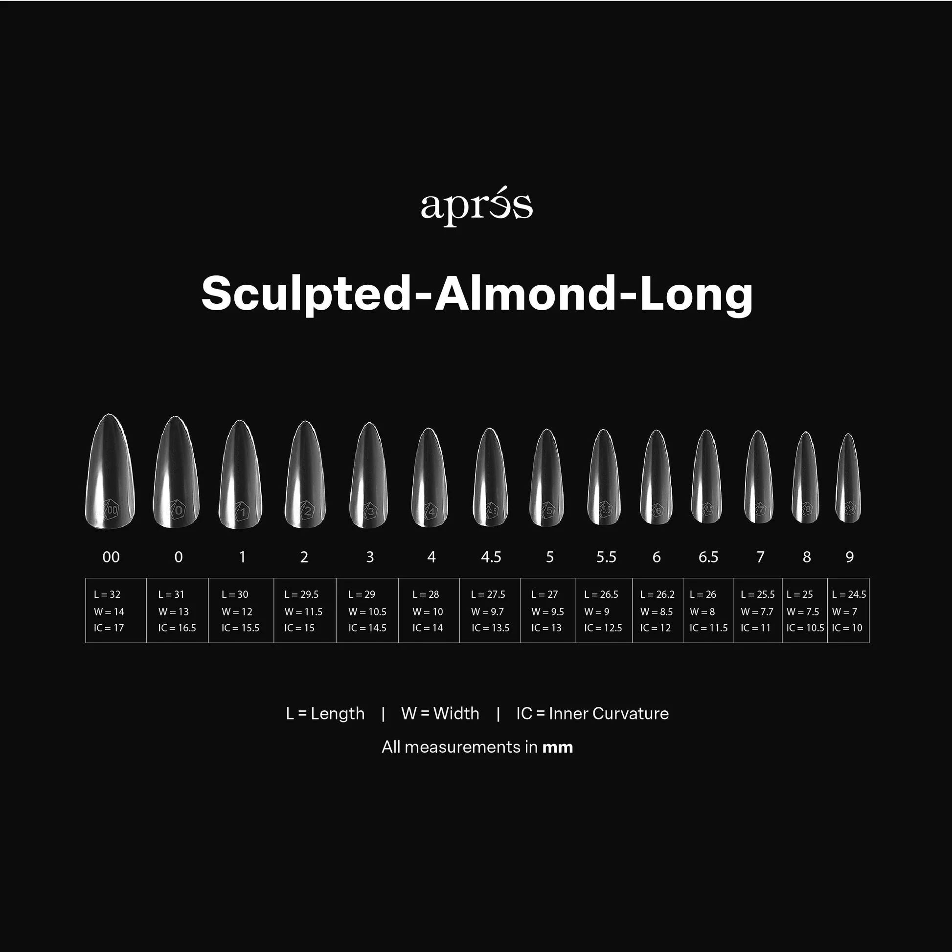 APRES Gel-X Sculpted Almond Tips 600pcs/Box - Image 8