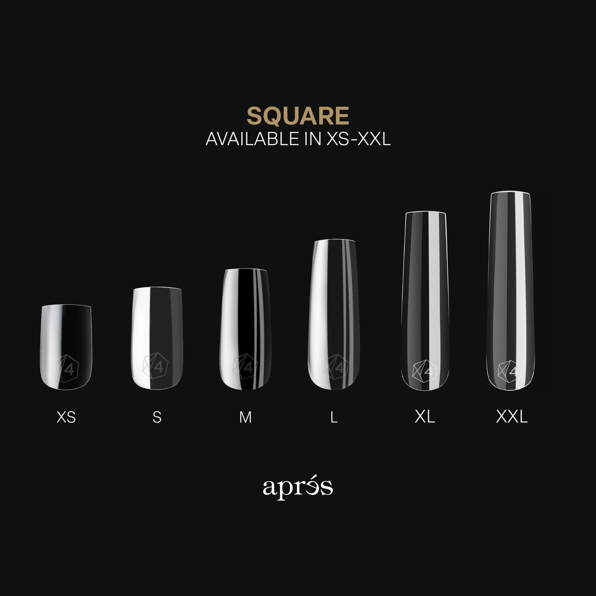 APRES Gel-X Sculpted Square Tips 600pcs/Box - Image 6