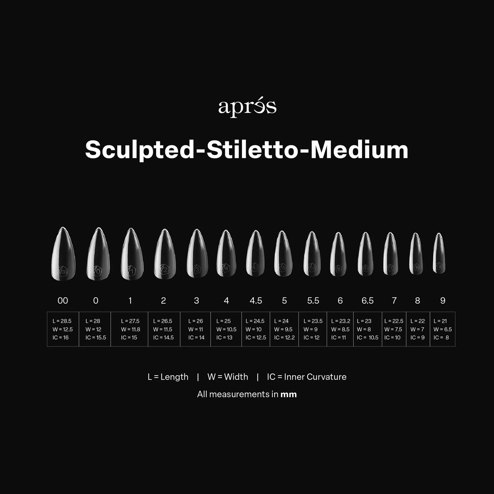 APRES Gel-X Sculpted Stiletto Tips 600pcs/Box - Image 6