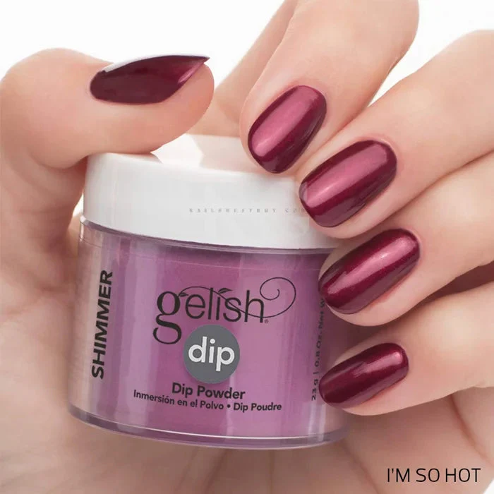 GELISH Dip - 190 I'M So Hot - 1.5 oz - Image 6
