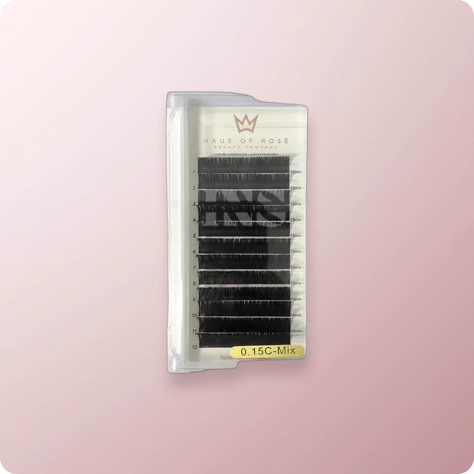 HAUS OF ROSE Lash Tray 0.15C Mix (12-14mm)