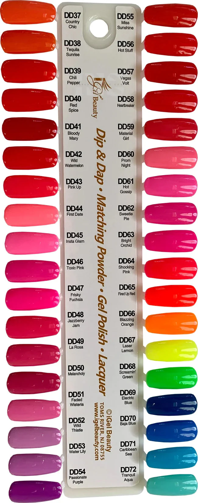 iGEL Dip - Collection 2 (37-72) - 36 pc - Free Chart - Image 2