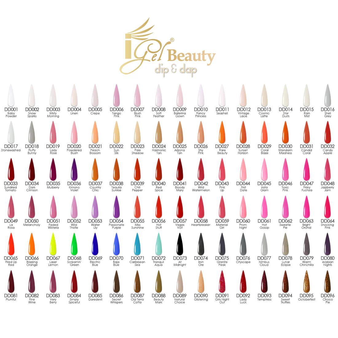 iGEL Dip & Dap Dip 247 Collection (1-247) FREE CHART - Image 3