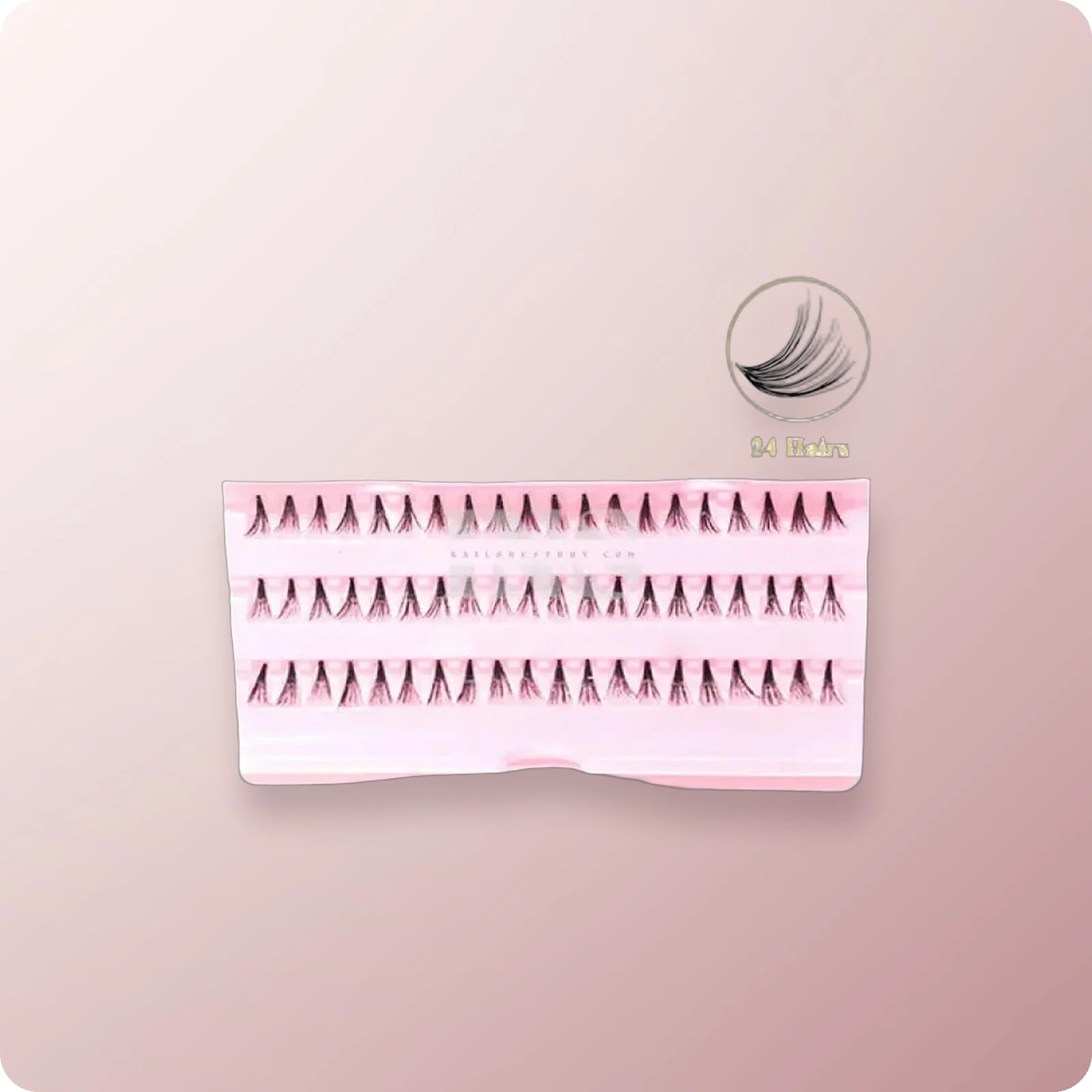 iLASH NATURAL 24 Hairs Knot Free Lashes SHORT 50 Trays/Box