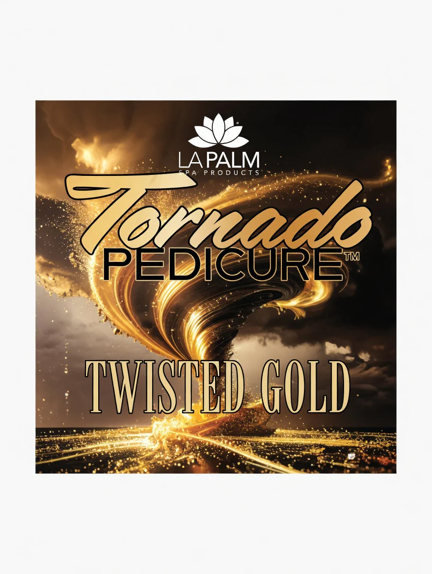 LA PALM Tornado 5 Step Pedicure Twisted Gold  - Single - Image 3