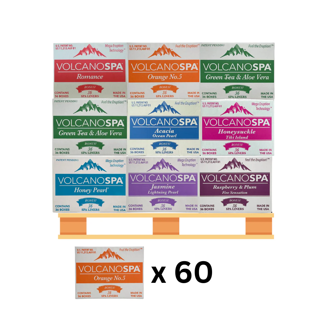 LA PALM Volcano Spa 6 Steps 36/Box - 60/Case per PALLET (W2) - Image 2