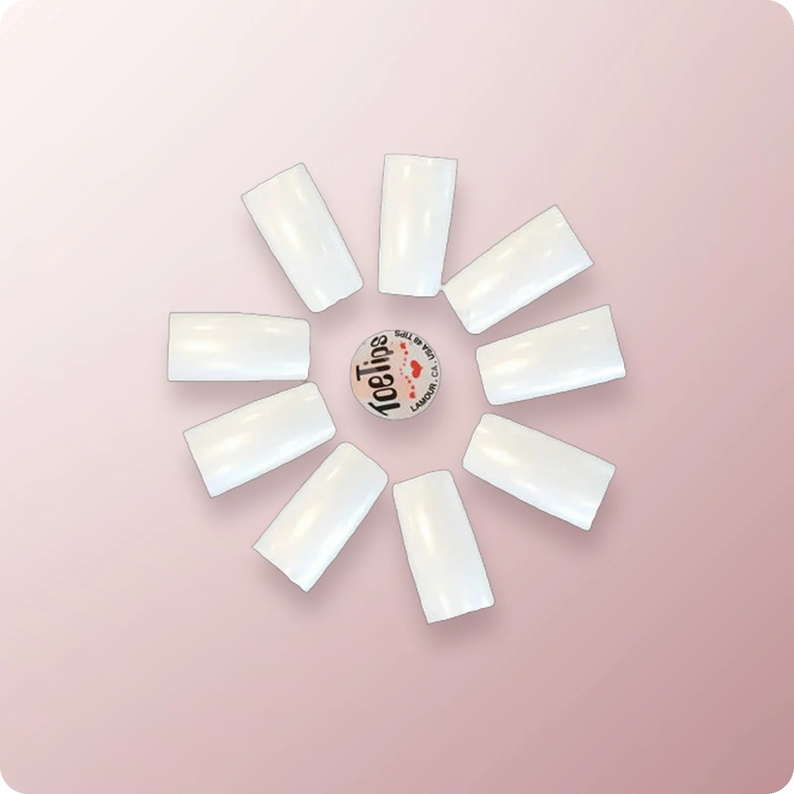 #00 LAMOUR Toe Tips French 50 pcs