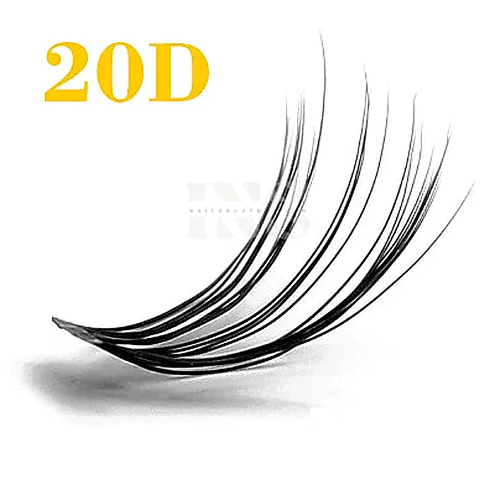 LASH 20 Hairs Knot Free Lashes SHORT Single Tray - Image 2