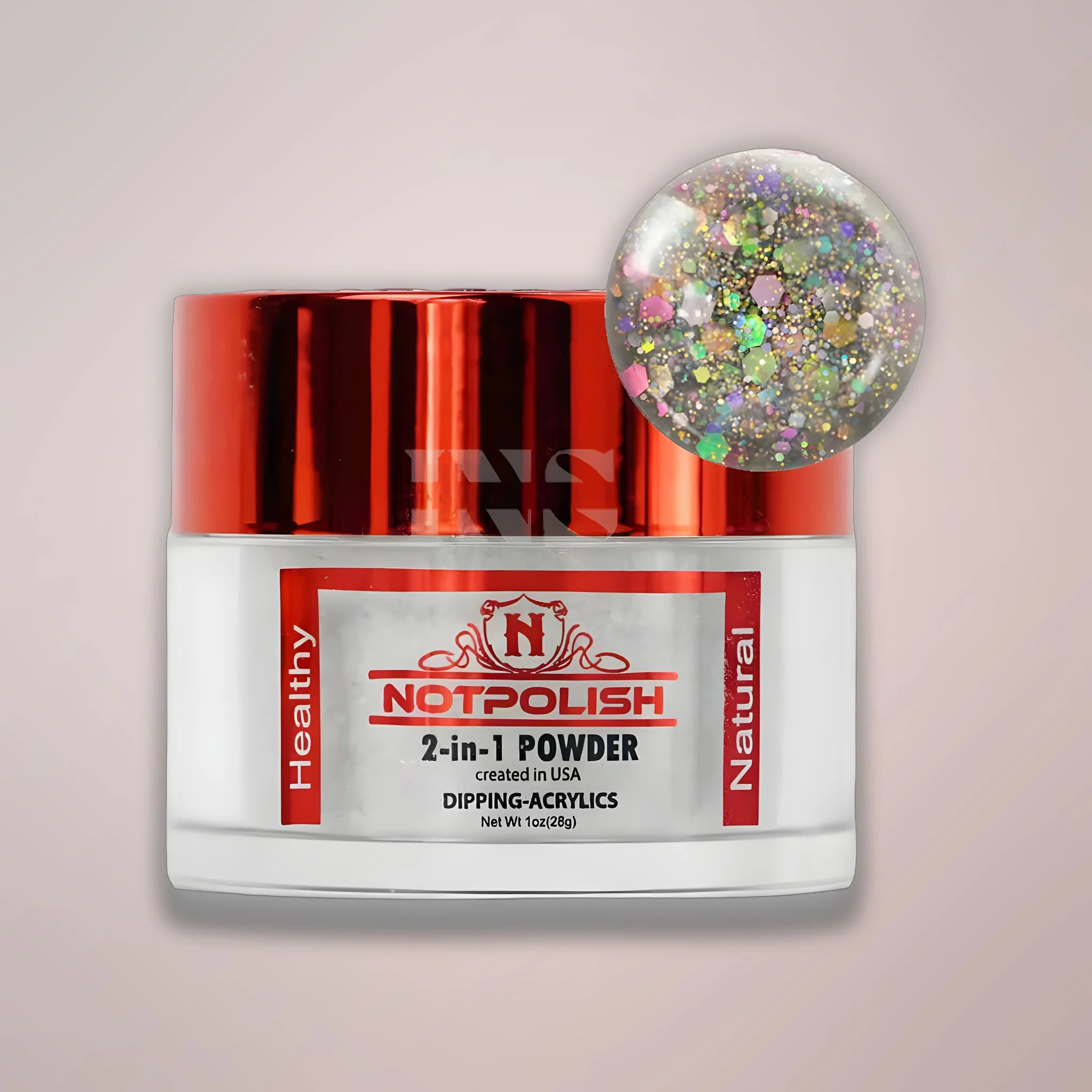 NOTPOLISH 2 in 1 Powder - OMG 36 Disco Babe - 1 oz