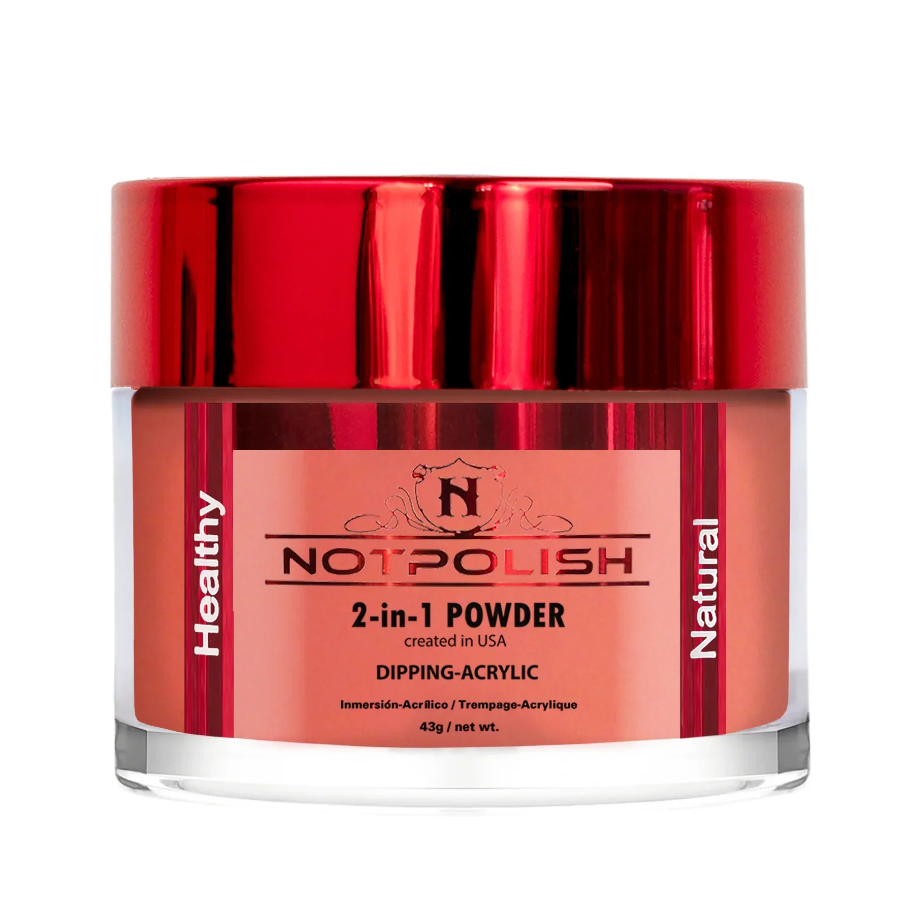 NOTPOLISH 2 in 1 Powder - M87 Coral Pink - 2 oz - Image 2