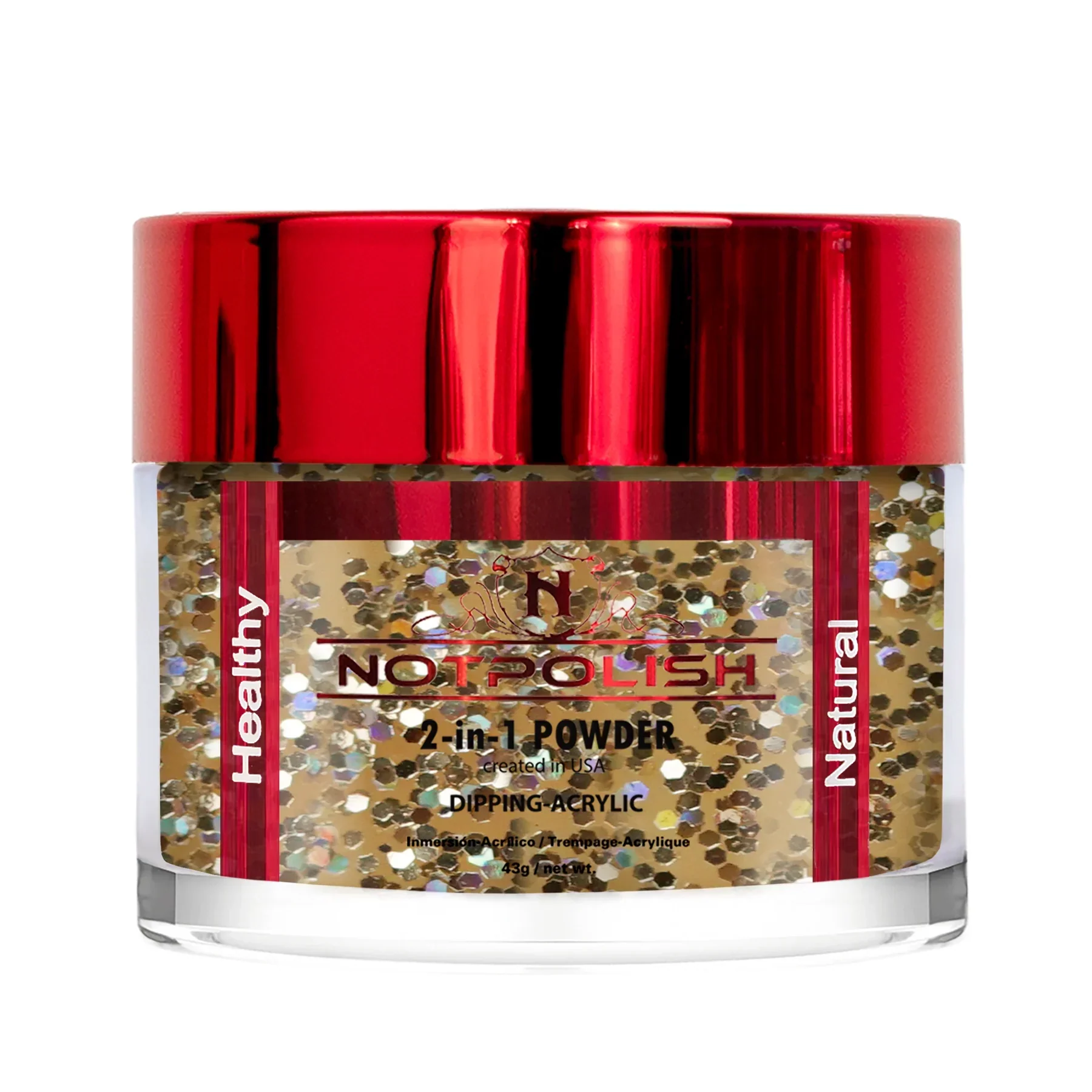 NOTPOLISH 2 in 1 Powder - OG171 Champagne Gold - 2 oz - Image 2