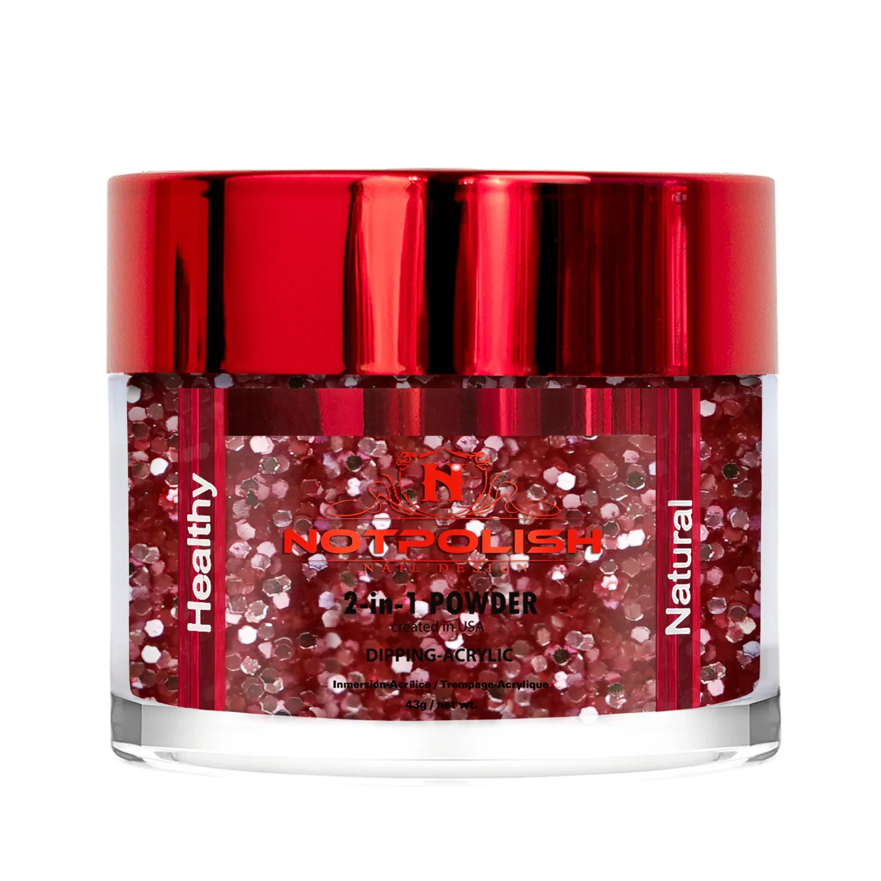 NOTPOLISH 2 in 1 Powder - OG172 Rose Gold - 2 oz - Image 2