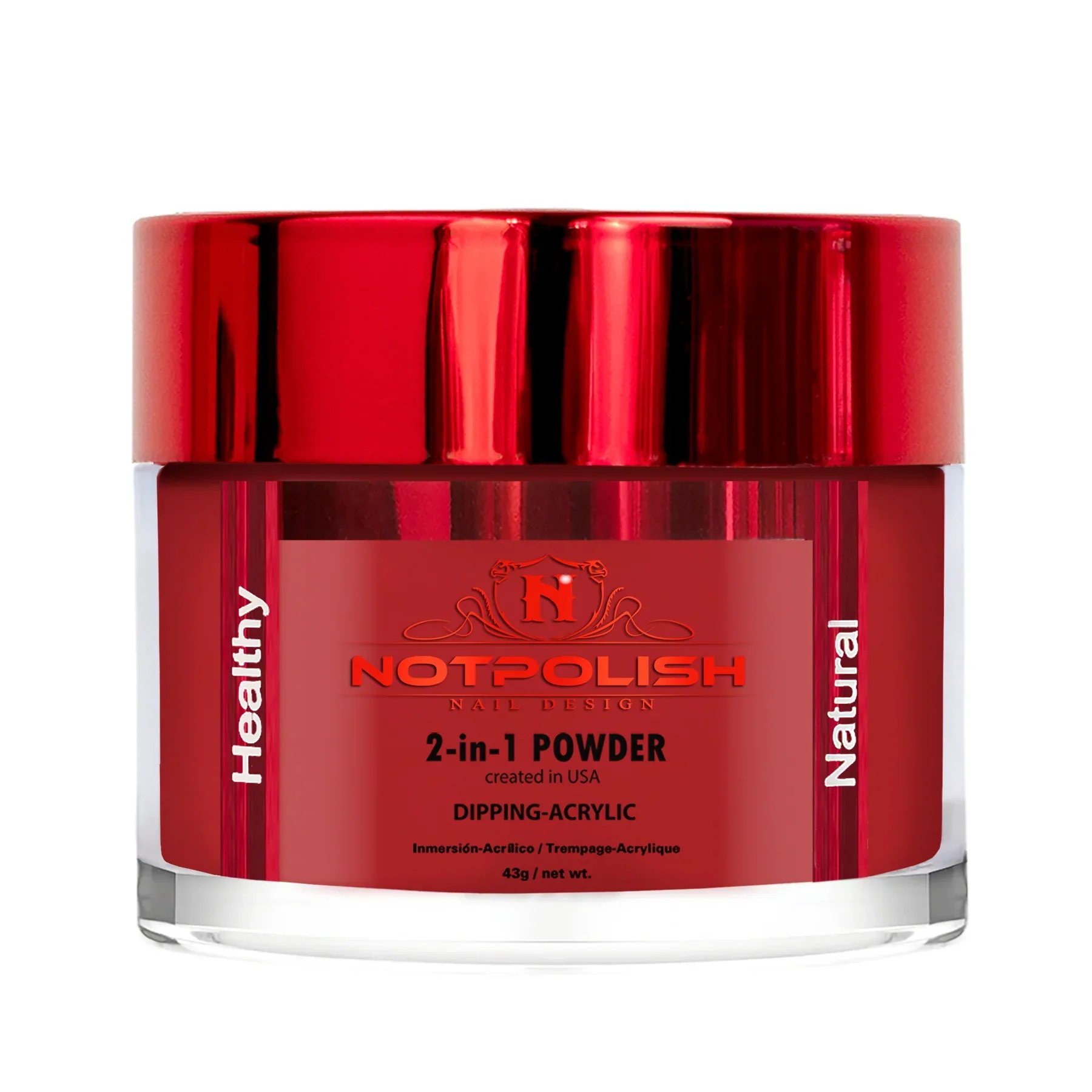 NOTPOLISH 2 in 1 Powder - OG181 Red Crush - 2 oz - Image 2