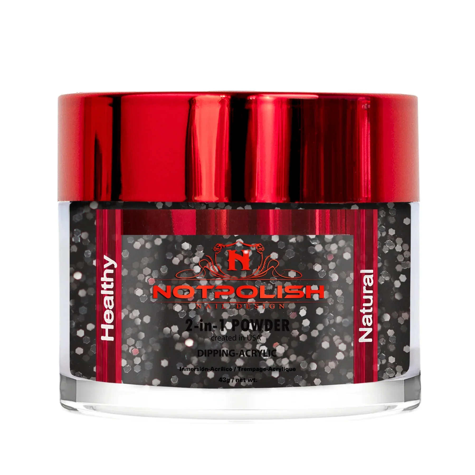 NOTPOLISH 2 in 1 Powder - OG193 Black Diamond - 2 oz - Image 2